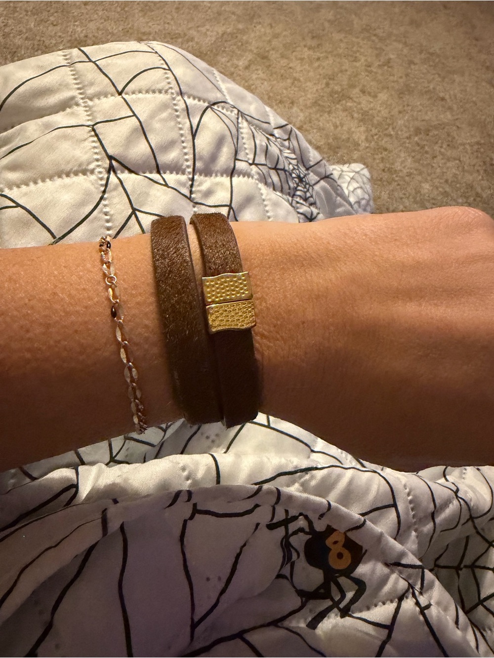 Rustic Cuff tan leather wrap bracelet